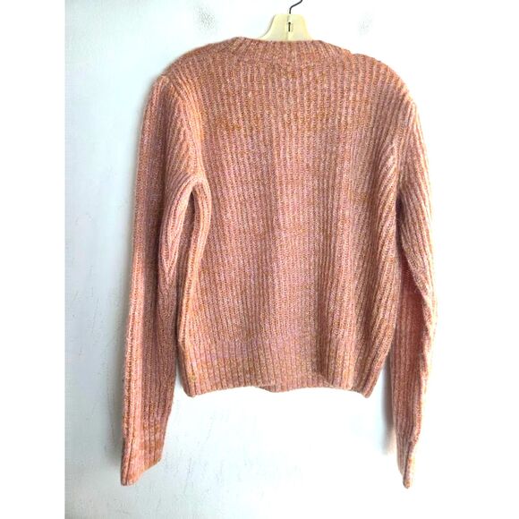 Scoth & Soda Women Pink Knit Alpaca Blend Crew Neck Pullover Sweater size Large - Picture 3 of 8
